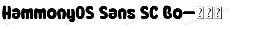 HammonyOS Sans SC Bo字体转换